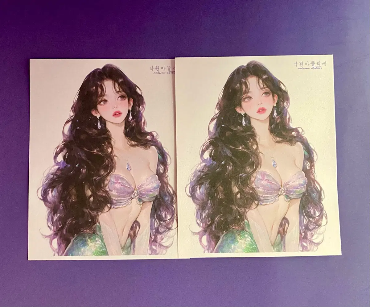 [인스] 낙원아뜰리에 인물 스티커 (머메이드 01)
