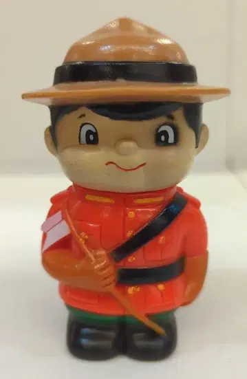 호쿠요 상호은행 저금통 요우짱 왕실 캐나다 기마경찰 100mm