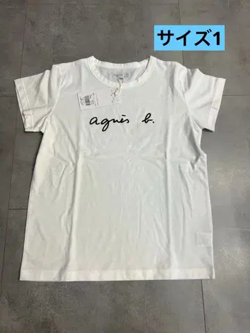 새상품 agnes b. 로고T셔츠 화이트 사이즈1