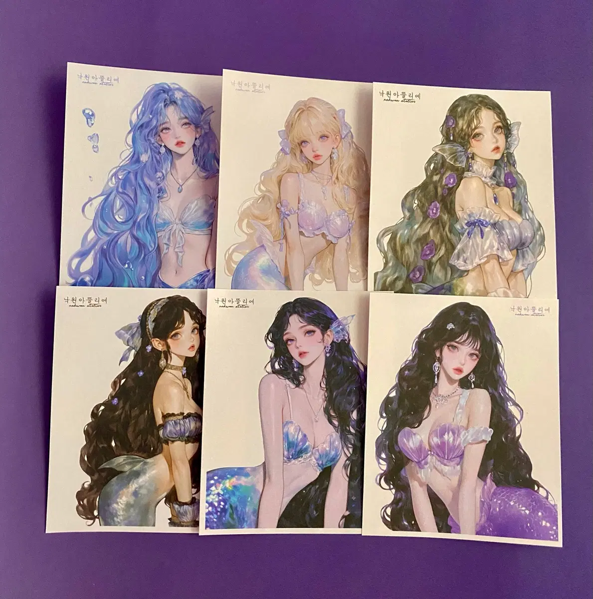 [인스] 낙원아뜰리에 인물 스티커 (머메이드 03)