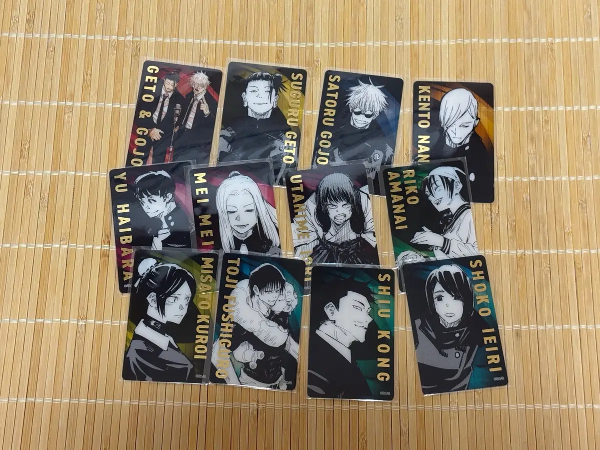 주술회전 원화전 금박 클리어 카드 회옥 옥절