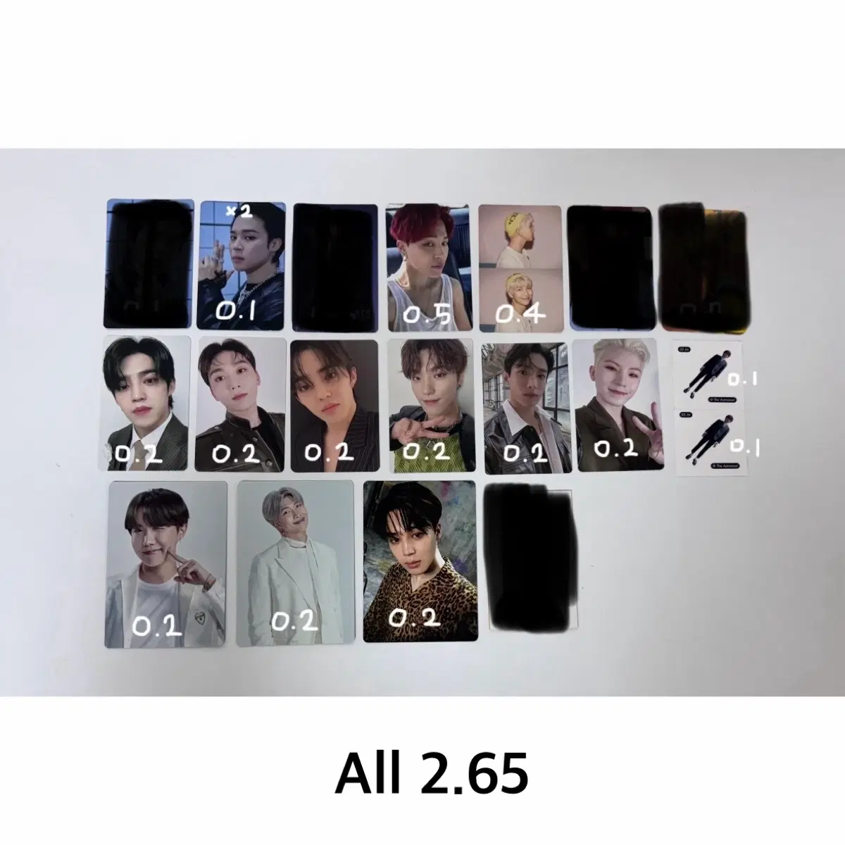 방탄 앨범 포카 비월 잠옷 허e 페르소나 bts pc poca jimin