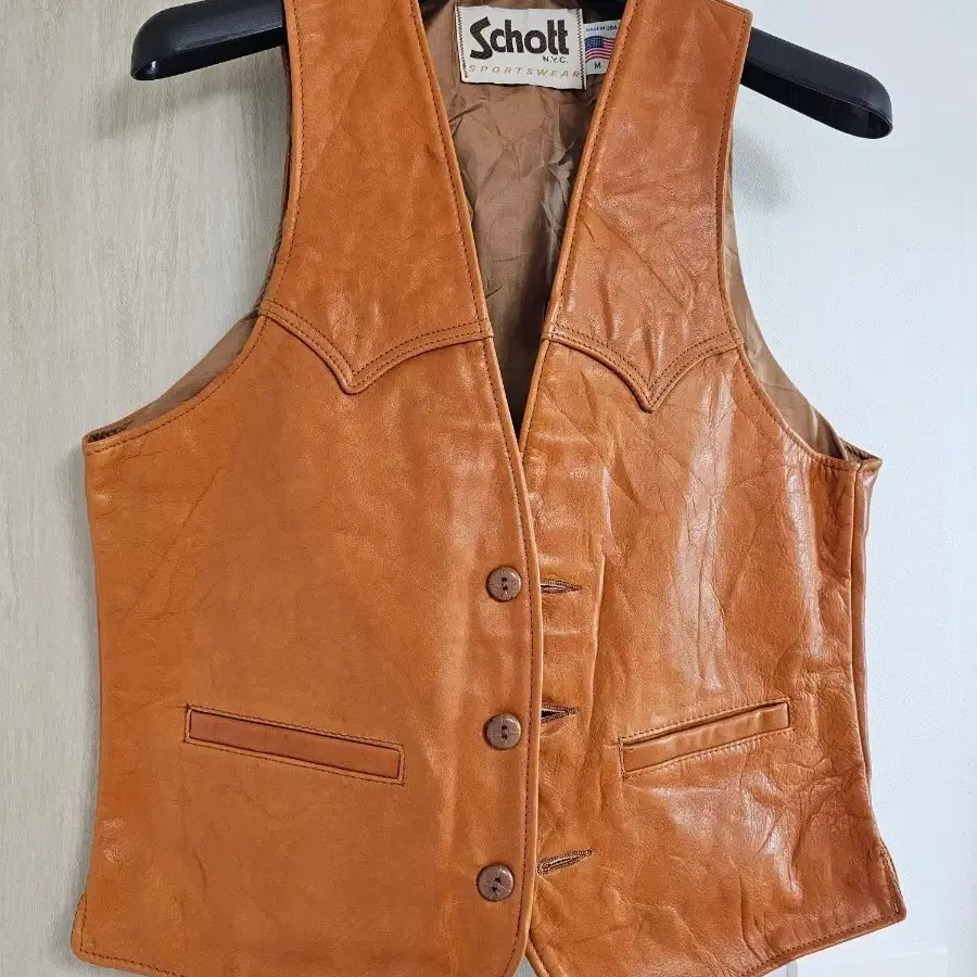 쇼트 schott 웨스턴 레더 베스트