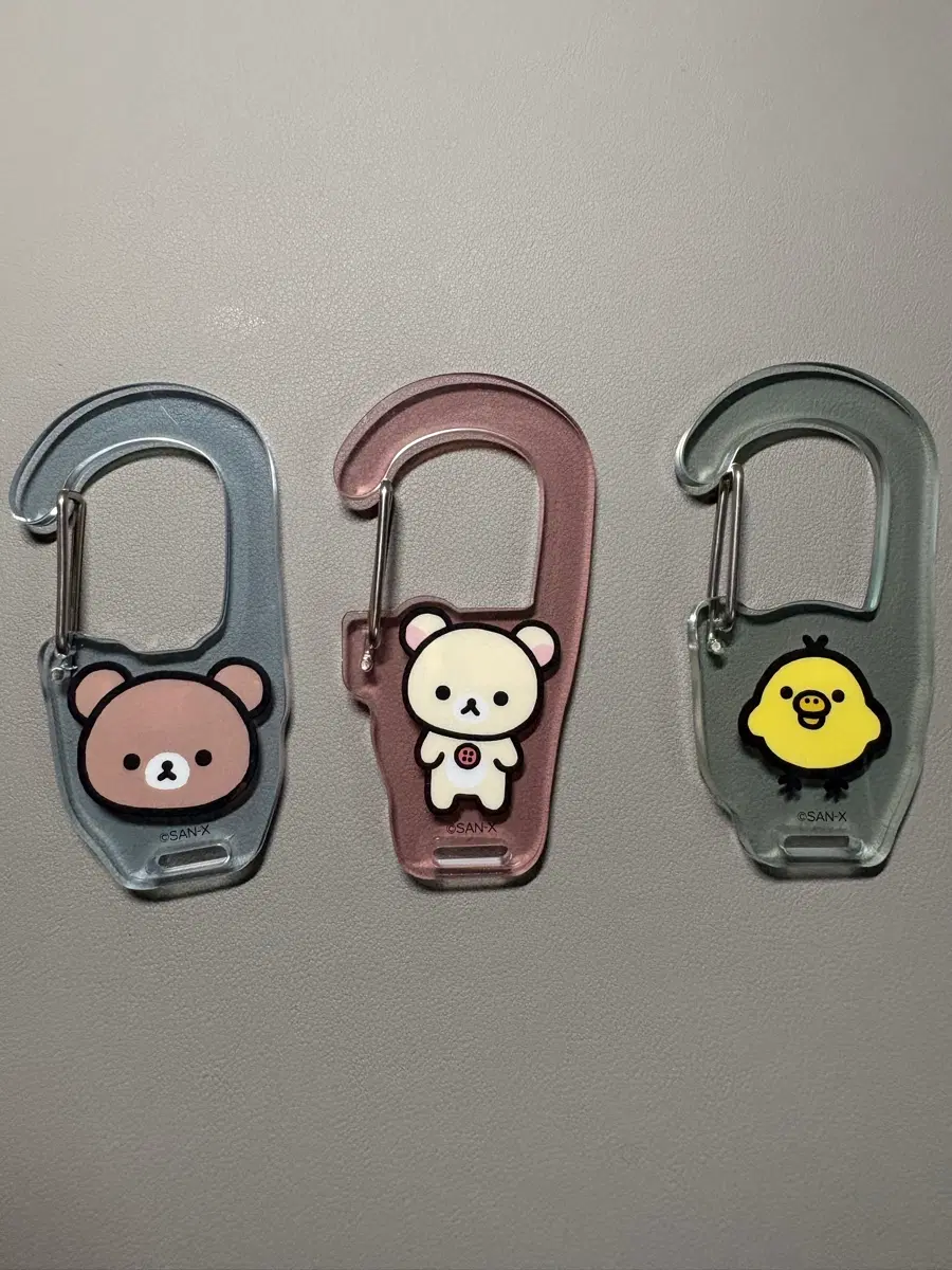 리락쿠마 카라비너 3종