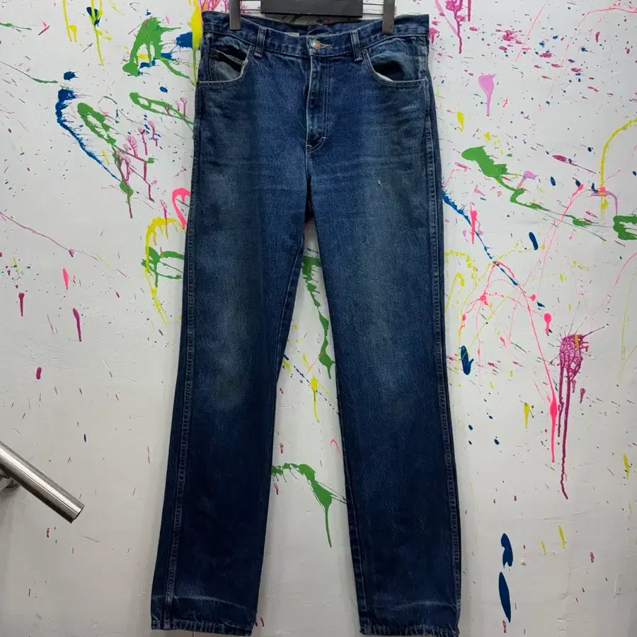 90s Made in USA 캘빈클라인 오메가 스티치 데님 팬츠 W34