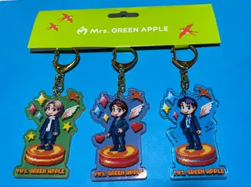 Mrs. GREEN APPLE 도트 아크릴 키링 3종 세트