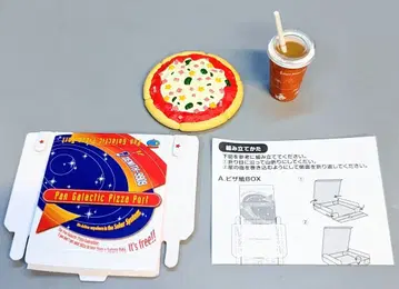 도쿄 디즈니 리조트 미니어처 피규어 컬렉션 Pan Galactic Pizza Port 피자&드링크