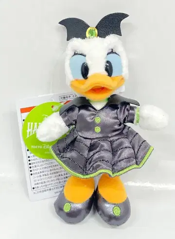 도쿄 디즈니 리조트 인형 배지 DISNEY HALLOWEEN 데이지 (검정 노랑 초록/거미줄) 2025