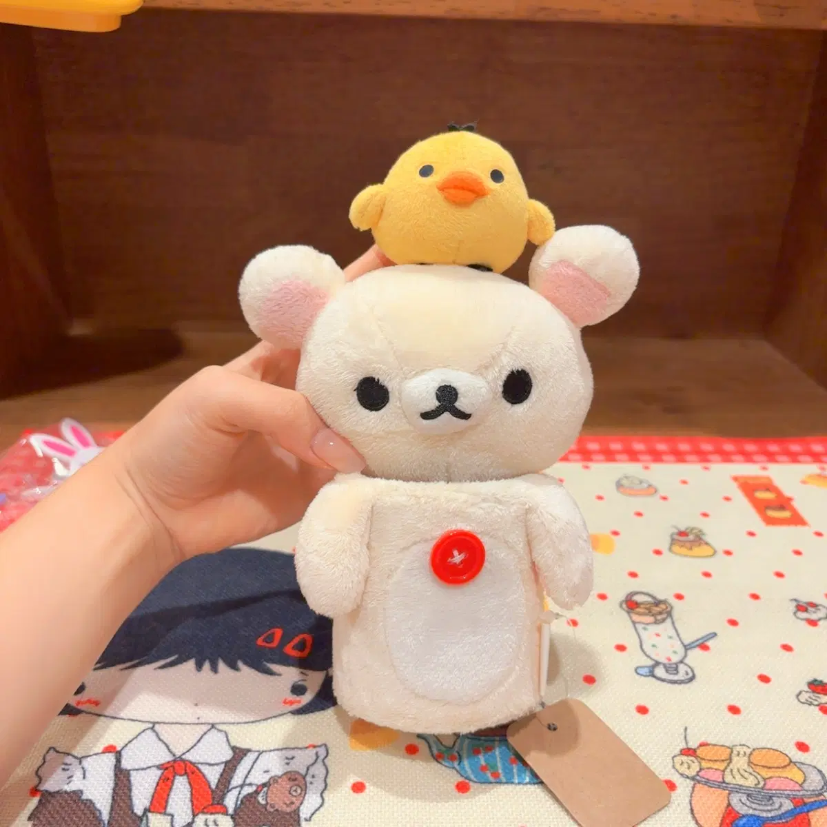고전 산엑스 코리락쿠마 키이로이토리 인형 보관함
