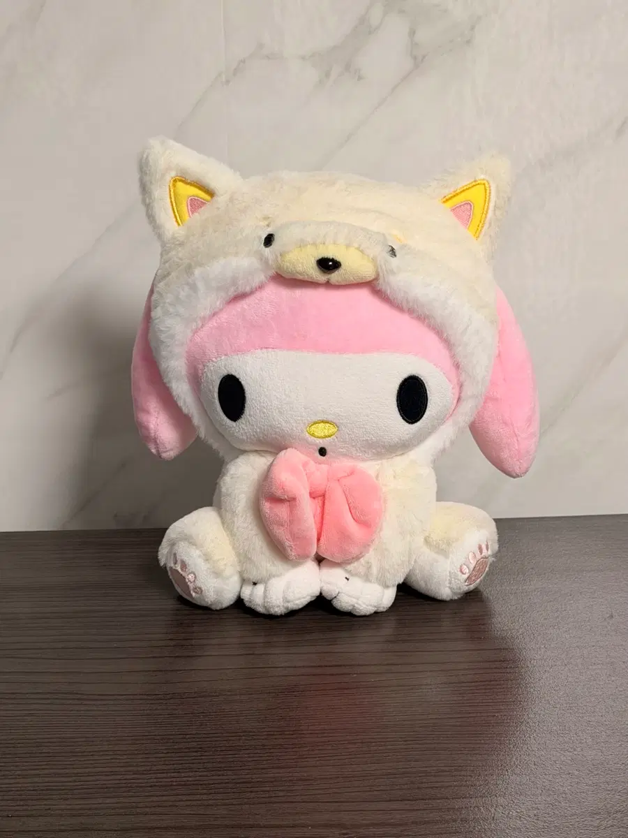 산리오 마이멜로디 곰돌이 후드 인형