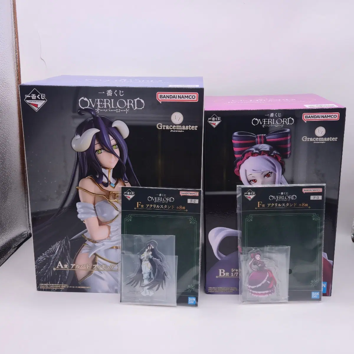 미개봉일괄) 오버로드 제일복권 A, B, F상 알베도 & 샤르티아 블러드폴른