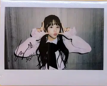 TWICE BDZ CHAEYOUNG 친필 사인 폴라로이드 채영