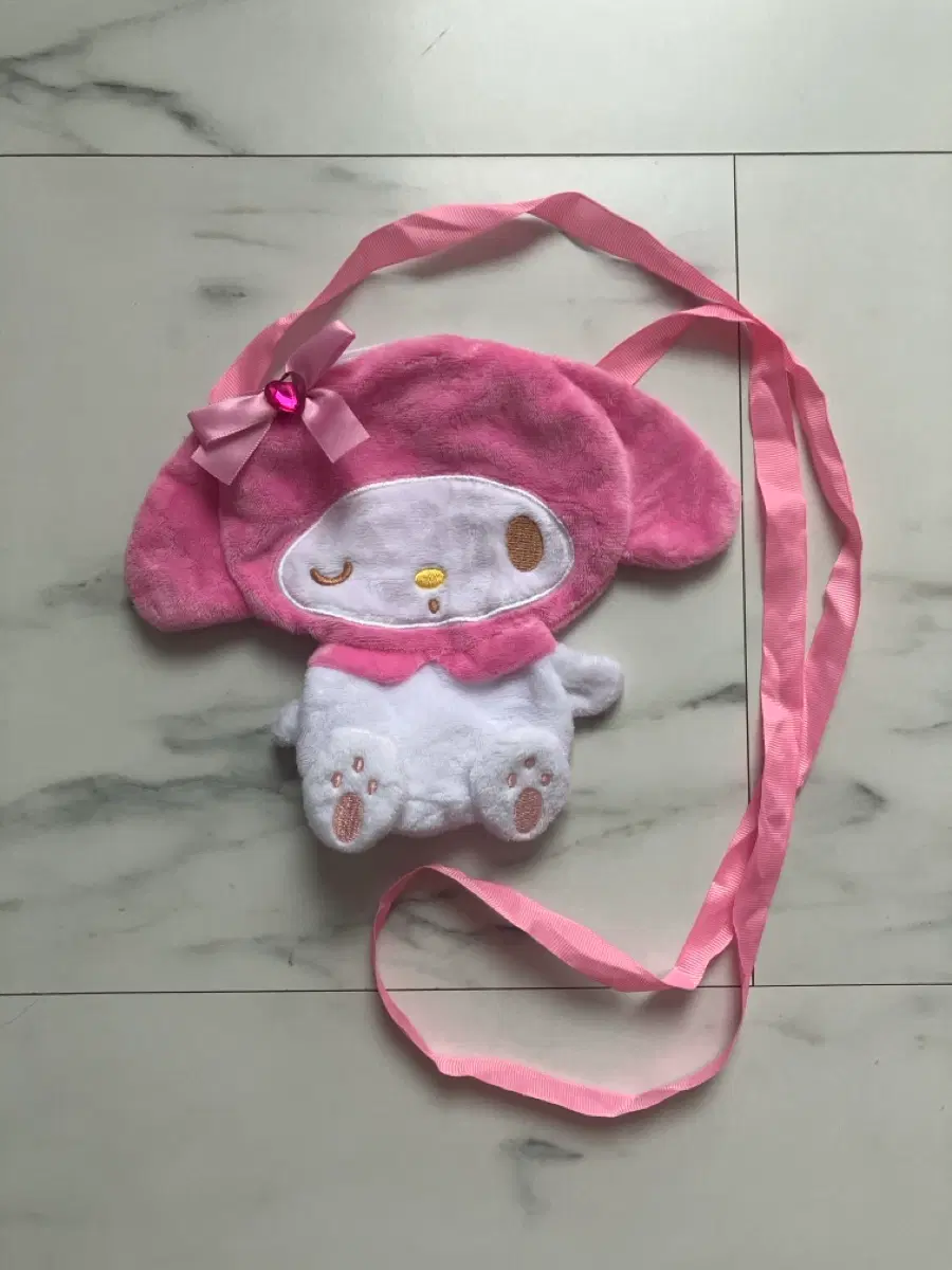 마이멜로디 숄더백 핑크 파우치 산리오 마멜 가챠 폰가방 양산형