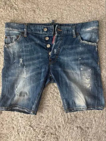 DSQUARED2 데미지 데님 하프 팬츠 48