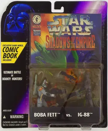 해즈브로 재팬 SHADOWS OF THE EMPIRE 보바 펫 VS IG-88 3.5인치