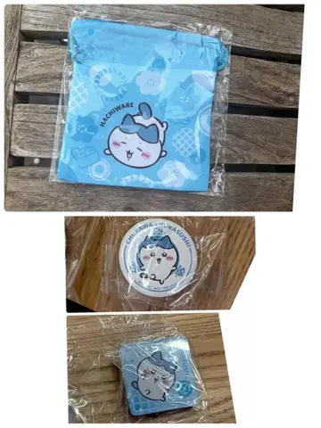 [치이카와] 쿠라스시 하치와레 복조리&캔뱃지&마그넷 3종 세트