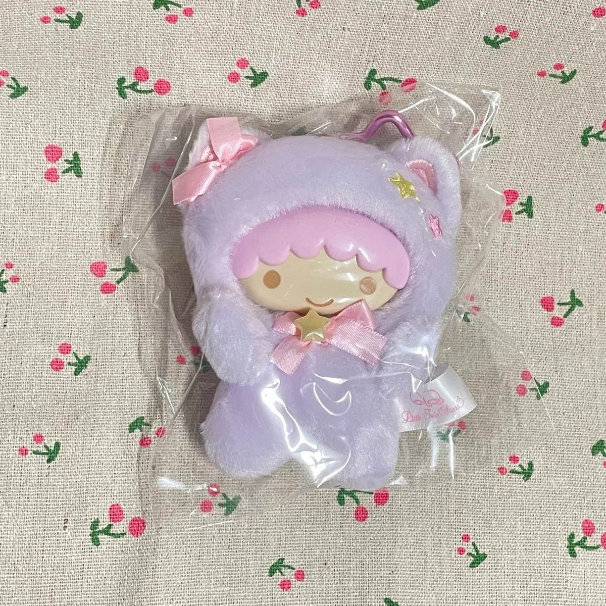 리틀트윈스타 라라 고양이 키구루미 마스코트 별카라비너 키홀더