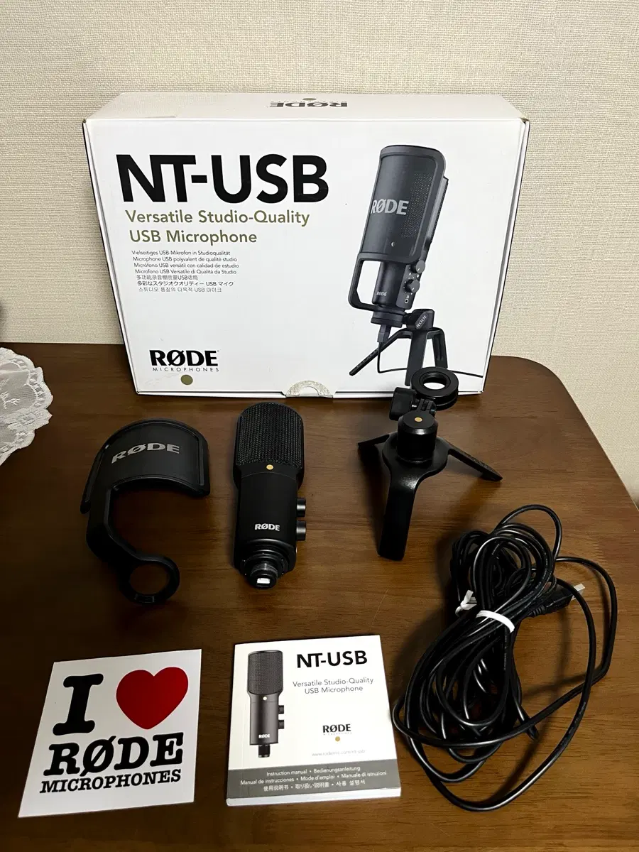 RODE NT-USB 스튜디오 콘덴서 마이크