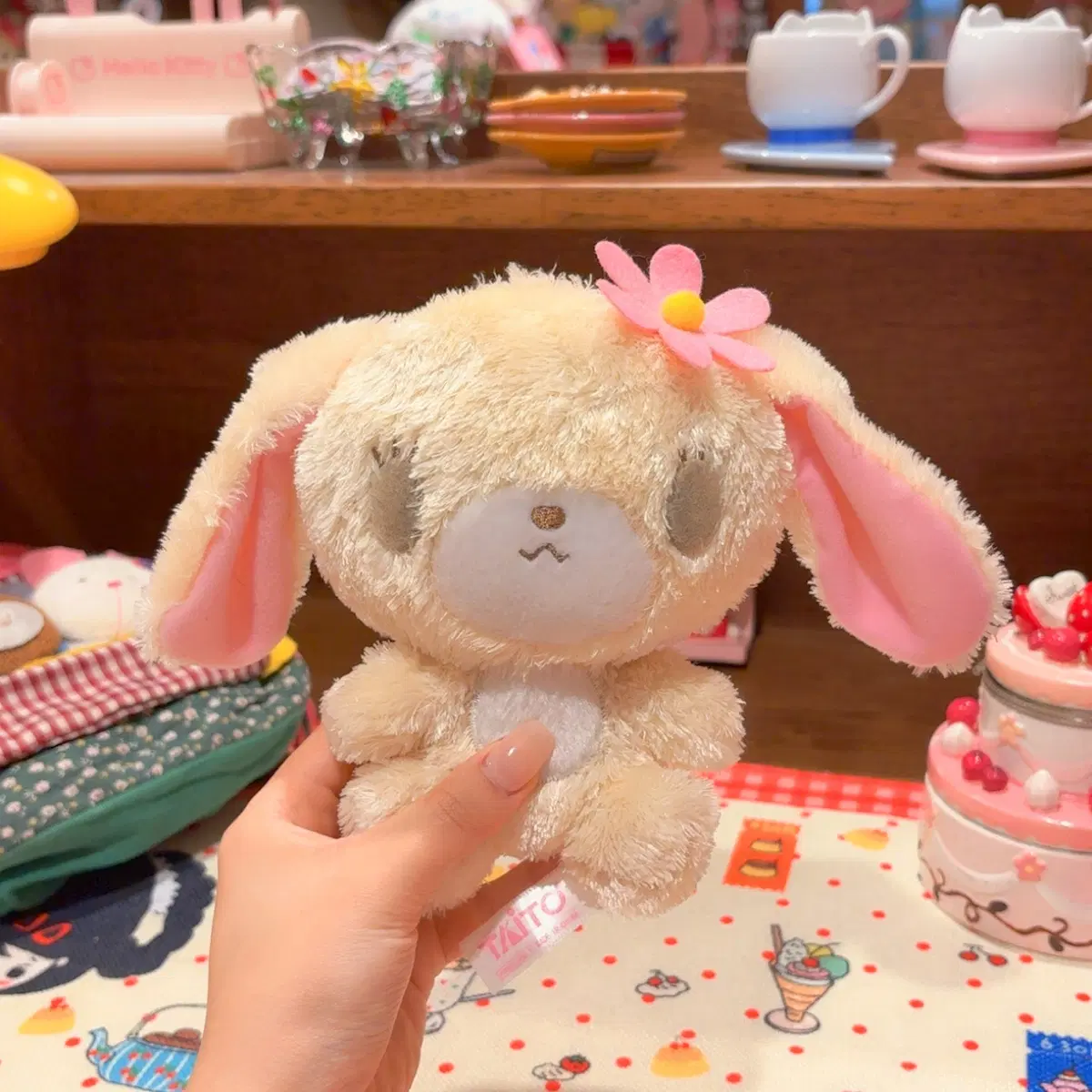 고전 산리오 슈가바니즈 하나우사 장모 복실 인형