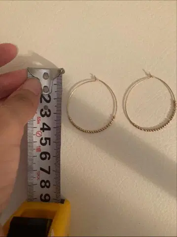 MIZUKI 골드 비즈 귀걸이 4cm