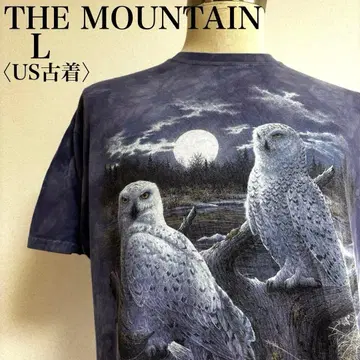 THE MOUNTAIN 더 마운틴 흰올빼미 타이다이T셔츠 대형