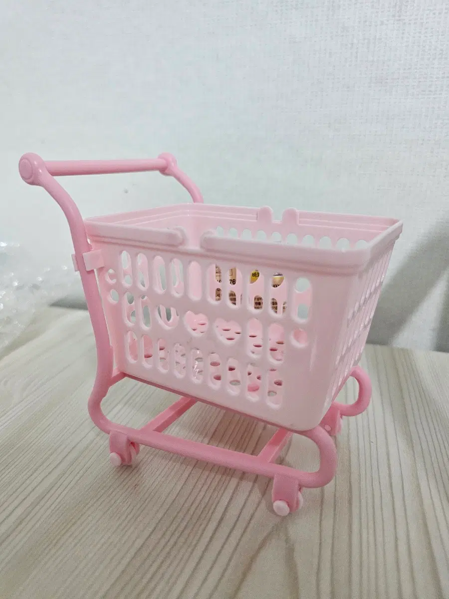 다이소 인형 소품 보관용 카트 핑크
