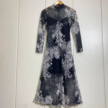 새상품급 ALLSAINTS HANNA VENETIA 꽃무늬 메쉬 원피스