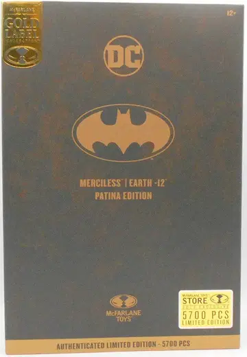 McFARLANE TOYS GOLD LABEL COLLECTION EARTH 12 MERCILESS / PATINA EDITION 9인치