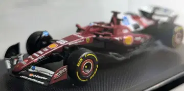 BBURAGO 1/64 페라리 SF-25 2025 호주 GP No.16 C.르클레르 클리어 케이스/드라이버 미포함