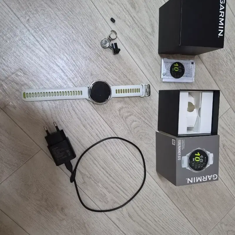가민 970 화이트 풀박스 및 악세사리