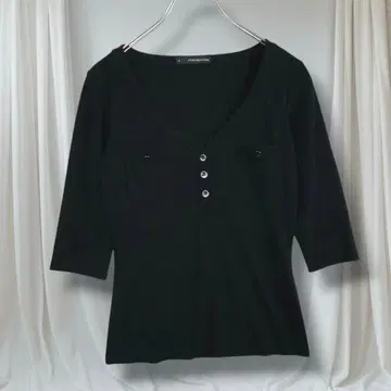 FOXEY NEW YORK 티셔츠 V넥 7부 소매 포켓 40 봄/가을