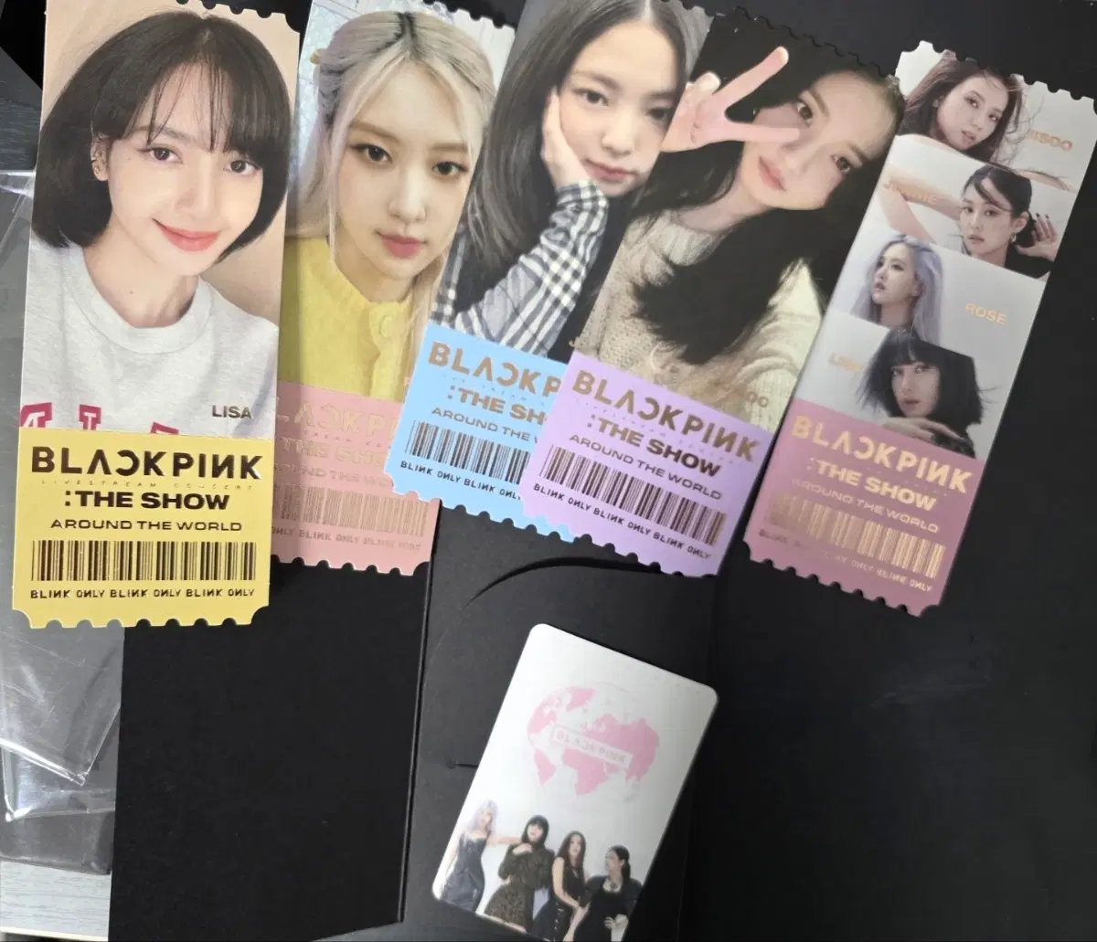 The show Live 앨범 BLACKPINK BP 블랙핑크 블핑 포토카드 포카 특전 MD special gift set YG benefit