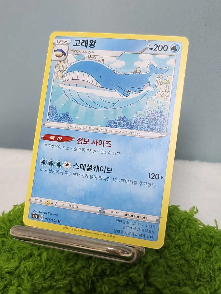 고래왕 2022년 일반카드 한글판 포켓몬 카드