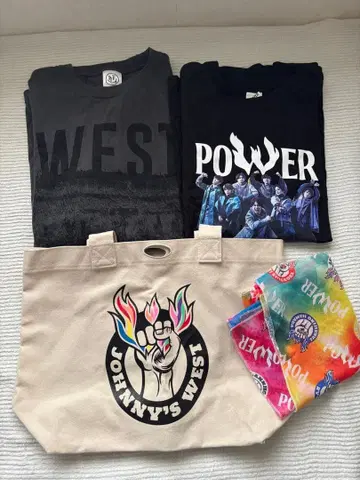 WEST. 투어 백 티셔츠 롱티 세트
