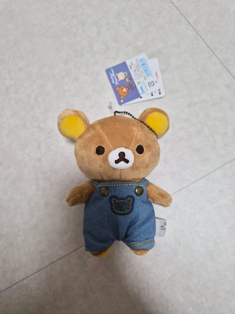 무료배송 리락쿠마 청멜빵 인형 키링 마코