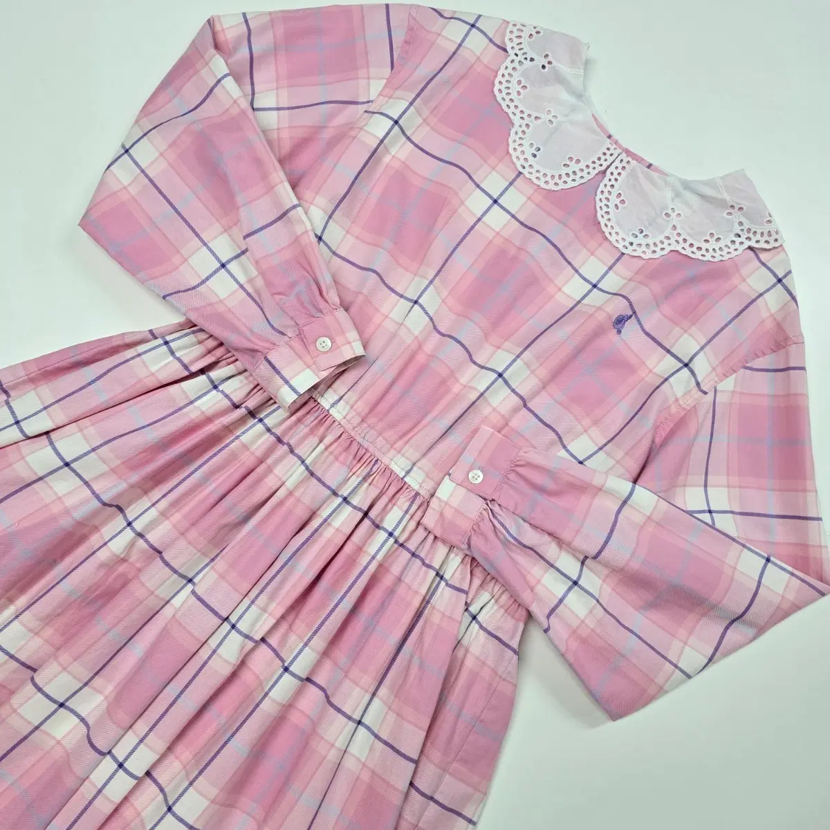 165 빈폴 키즈 체크 원피스