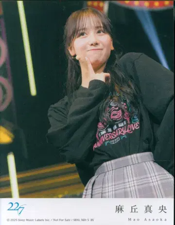ANNIVERSARY LIVE 2024 완전 생산 한정판 린넨 마오카 마오 봉입 트레이딩 카드 블랙 롱T