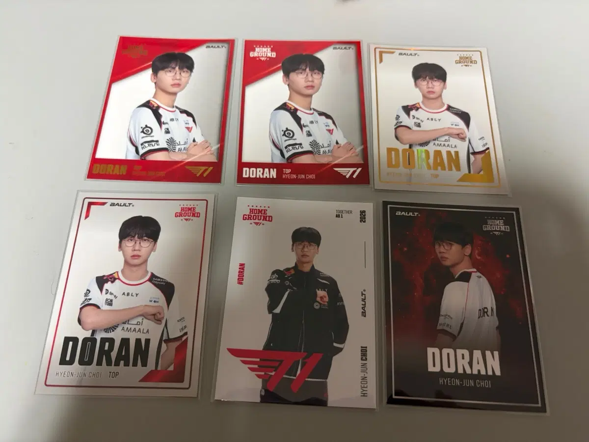 T1 BAULT 트레이딩카드 도란 세트