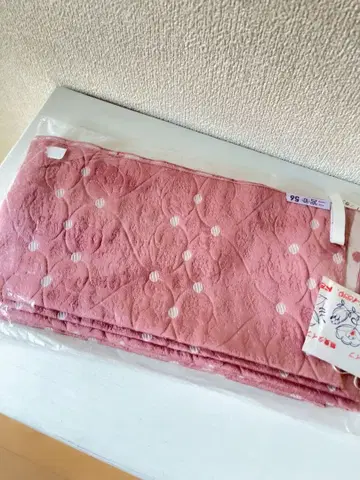 SEIKO MATSUDA 유카타용 오비 더스티 핑크 하트 무늬와 도트