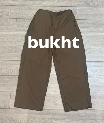 새상품급 bukht 부흐트 와이드 팬츠 별주 모델 베이지
