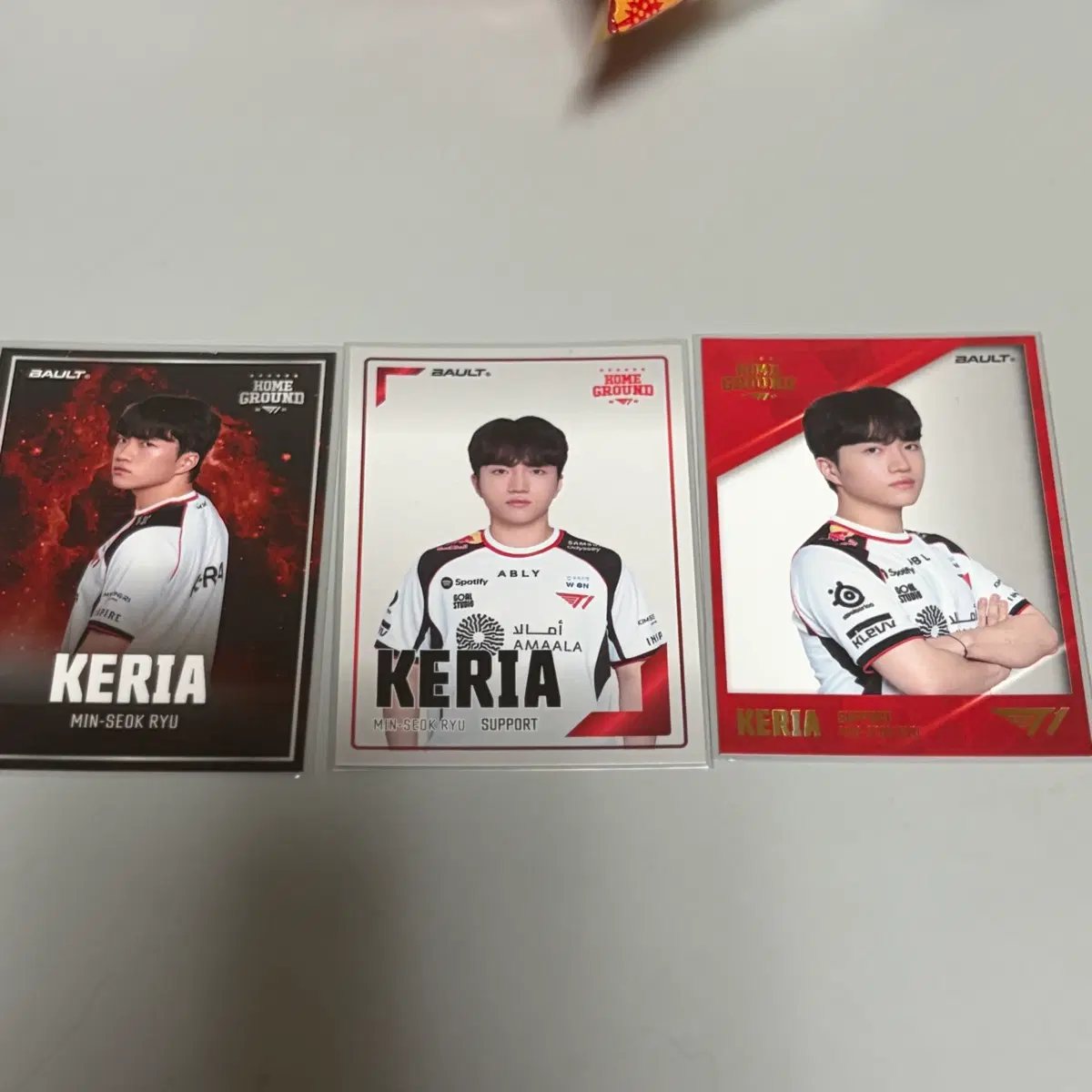 T1 BAULT 트레이딩카드 케리아 세트