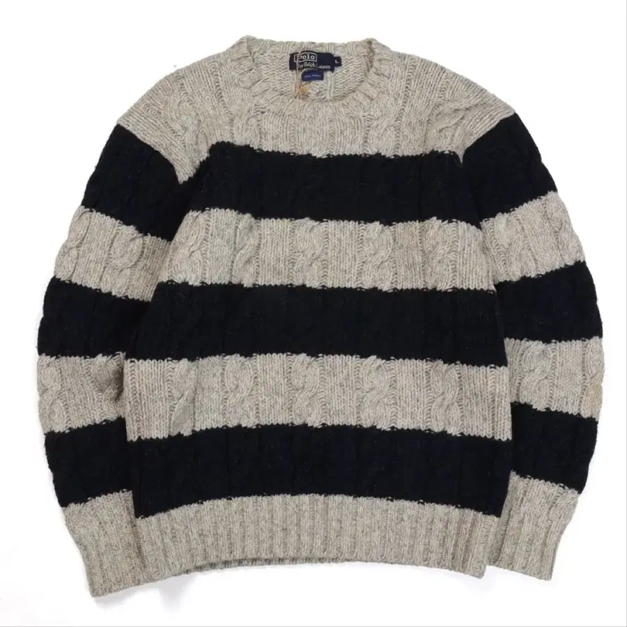 폴로 Polo by Ralph Lauren Stripe Cable Knit