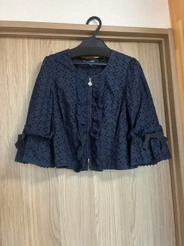 M'S GRACY 네이비 노카라 자켓 38 사이즈
