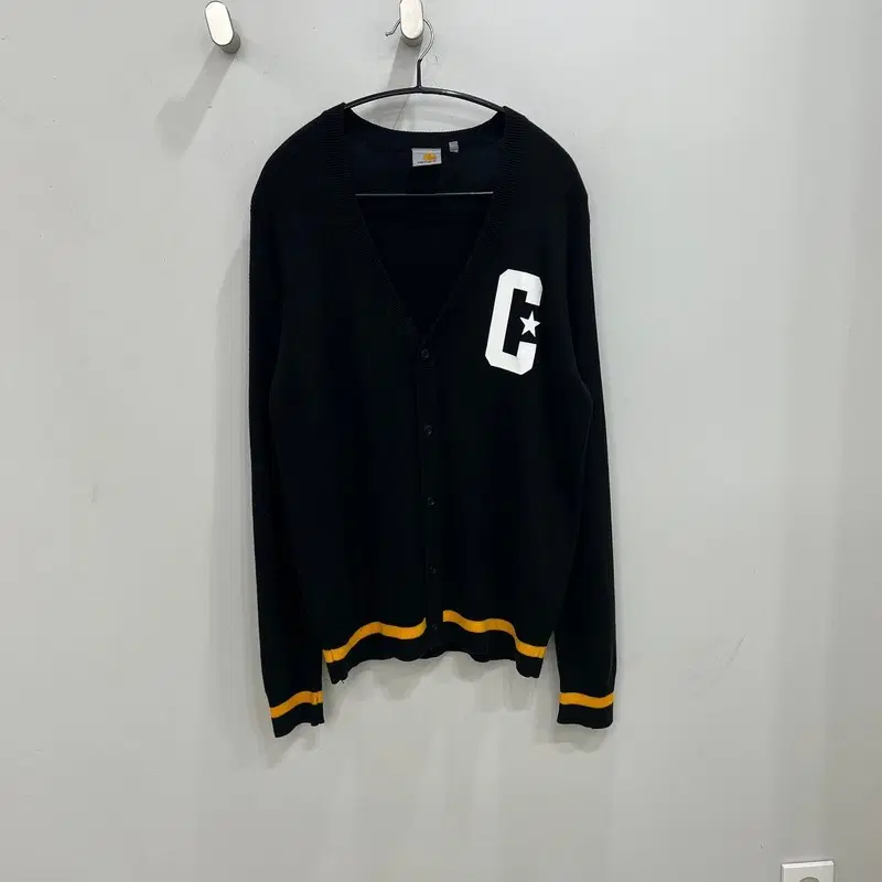 칼하트 패치 로고 가디건 r4481