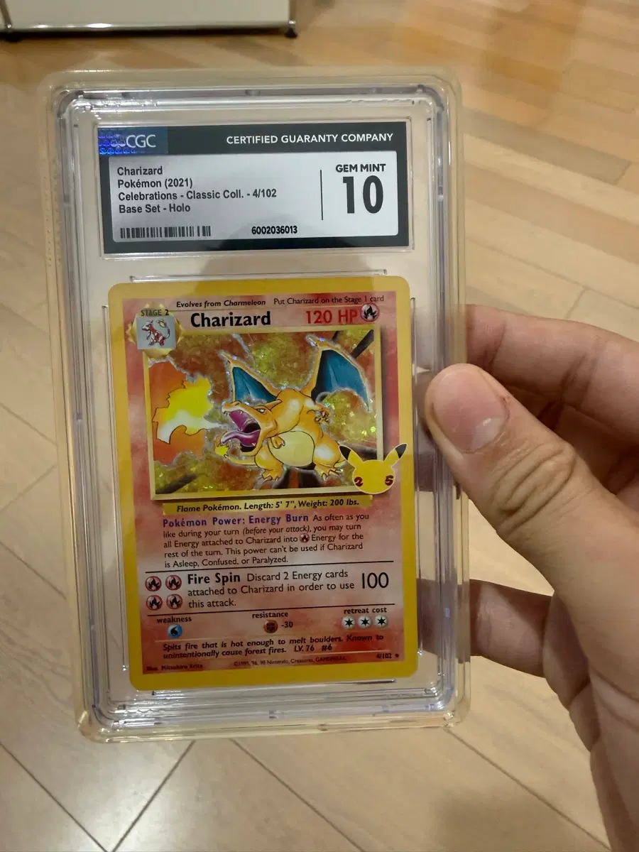 리자몽 2021 CGC GEM MINT 등급 영판 포켓몬카드