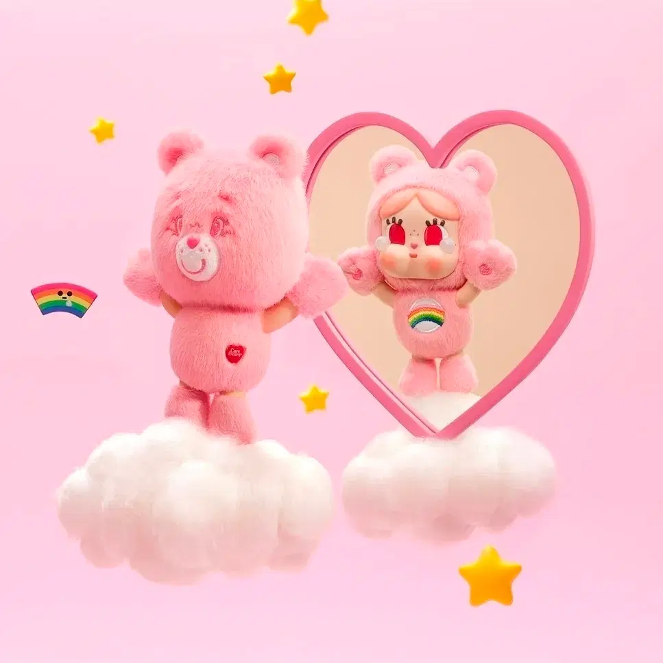 팝마트 크라이베이비 케어베어스 (분홍)CHEER BEAR 키링 팝나우 팝니다.