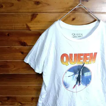 반팔 티셔츠 QUEEN 퀸 락밴드 캐주얼 화이트 L 구제 의류
