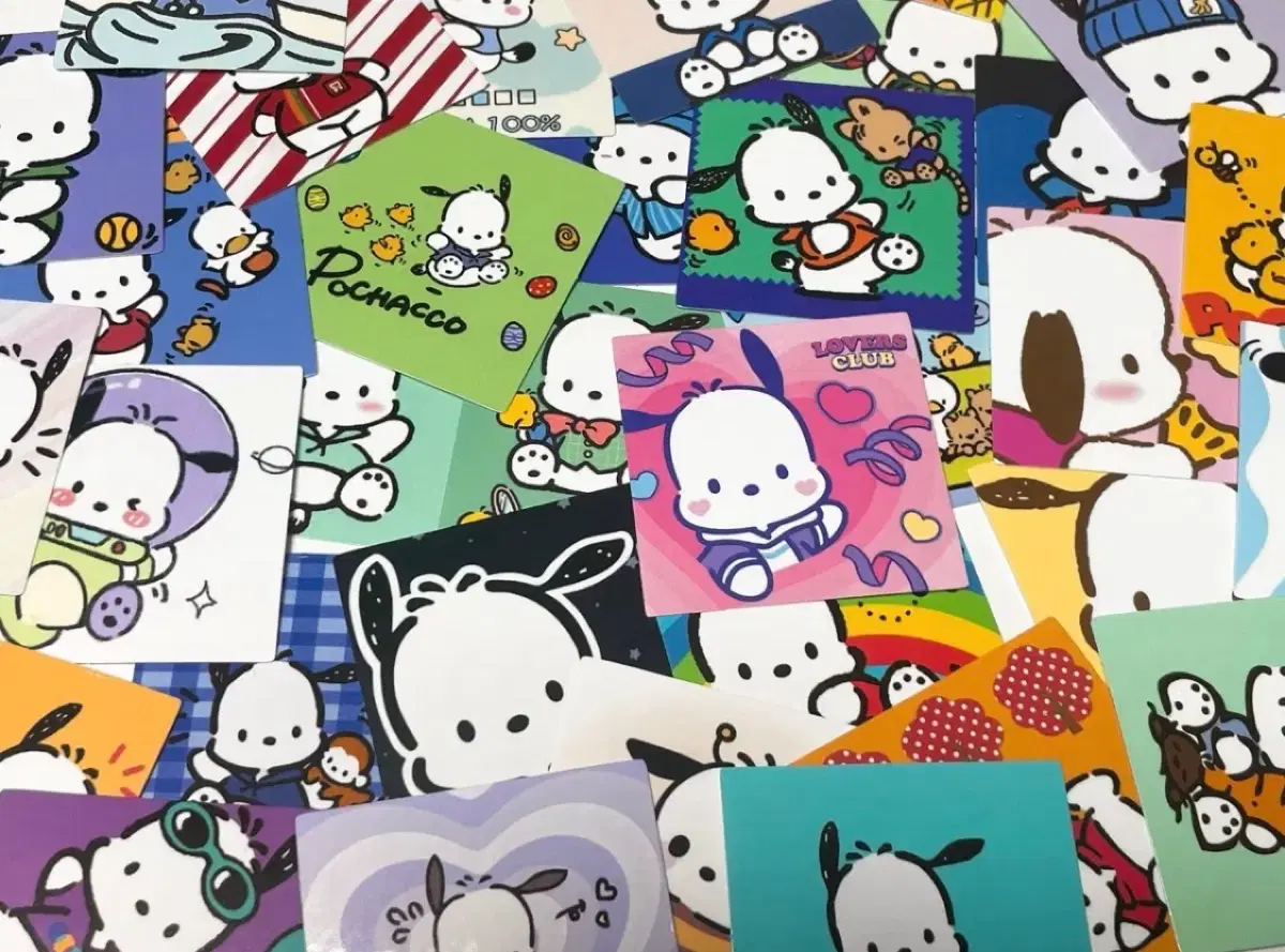 포차코 조각스티커 20p