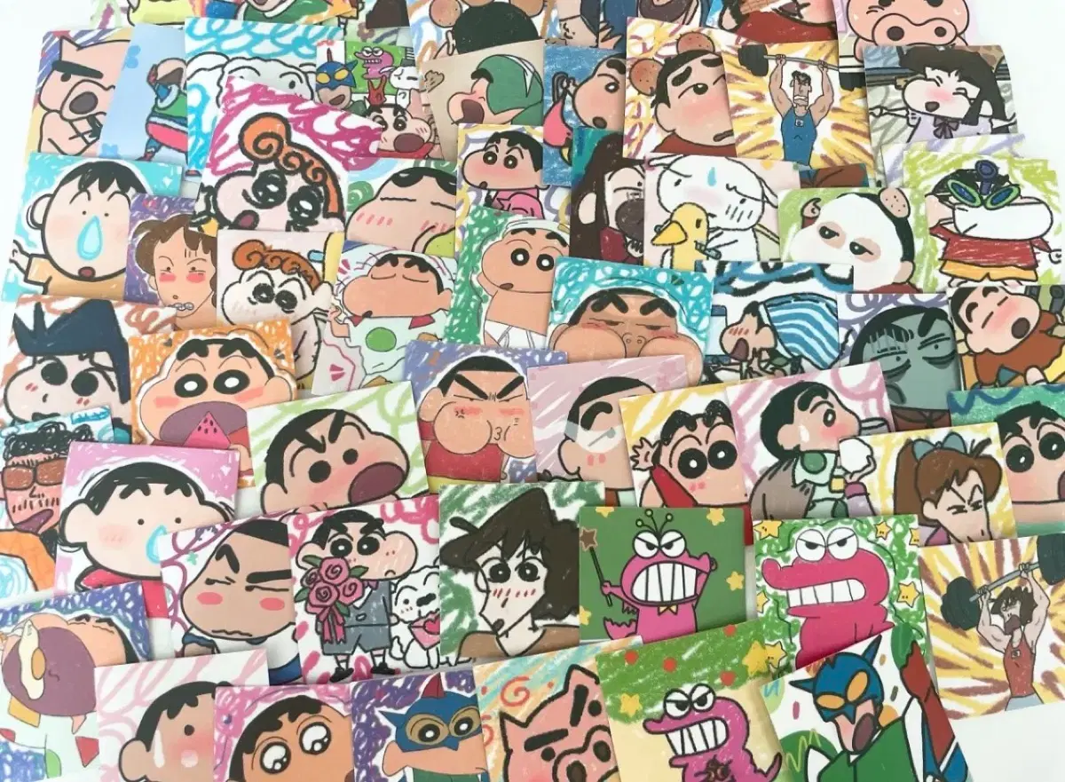 짱구조각스티커 60p