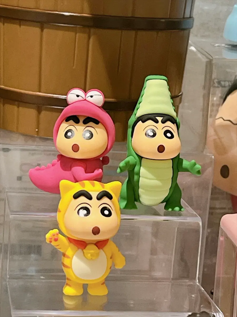 짱구는 못말려 짱구 와니야마 악어 고양이 피규어 키링(일괄)